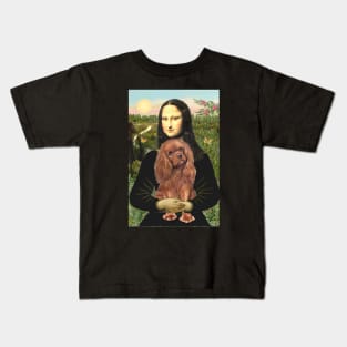 Mona Lisa loves her Ruby Cavalier King Charles Spaniel Kids T-Shirt